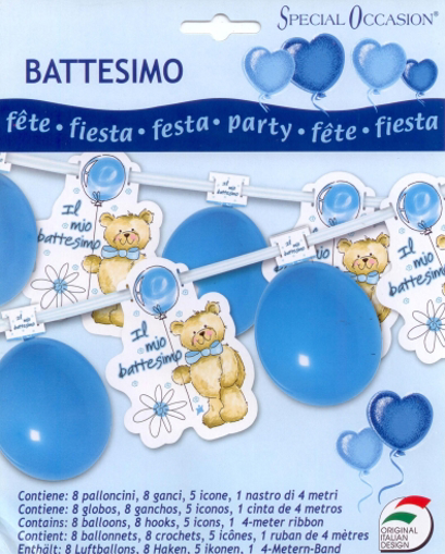 Immagine di FESTONE BATTESIMO AZZURRO