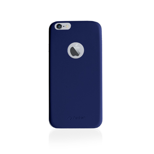 Immagine di COVER TPU FEDER COMP. IPHONE6 PLUS EFFETTO PELLE BLU