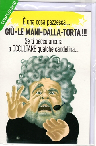 Immagine di BIGLIETTO BUON COMPLEANNO CON BEPPE GRILLO