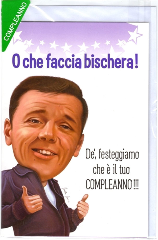 Biglietto Buon Compleanno Matteo Renzi Assabese