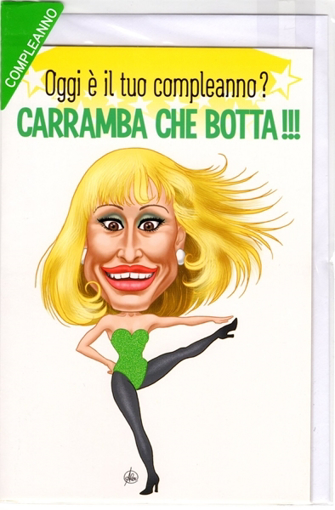 Immagine di BIGLIETTO BUON COMPLEANNO RAFFAELLA CARRA'