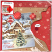 Immagine di BIGLIETTO NATALE PAESAGGIO SFERA HONEYCOMB CARD