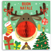 Immagine di BIGLIETTO NATALE RENNA REGALO HONEYCOMB CARD