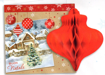 Immagine di BIGLIETTO NATALE PAESAGGIO SFERA HONEYCOMB CARD