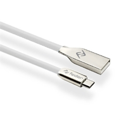 Immagine di CAVO USB MICRO BIANCO FEDER SILVER SERIES