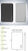 Immagine di POWER BANK 8000mAh FEDER HEAVY NERO 2USB 1A/2A