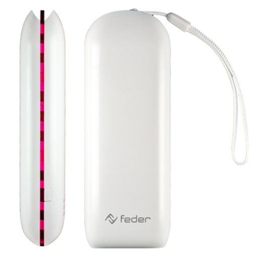 Immagine di POWER BANK 5000mAh FEDER MOON BIANCO/ROSSO