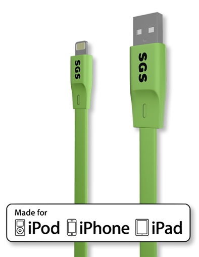 Immagine di CAVO USB LIGHTNING FLAT 1M SGS MFI VERDE