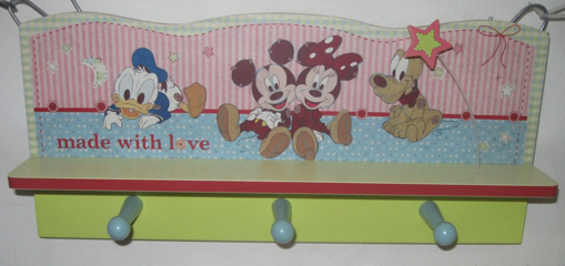 Immagine di APPENDIABITI MICKEY/MINNIE LEGNO