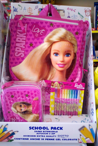 Immagine di SCHOOL PACK BARBIE ZAINO ESTENSIBILE+ASTUCCIO TRIPLO