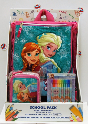 Immagine di SCHOOL PACK FROZEN ZAINO ESTENSIBILE+ASTUCCIO TRIPLO