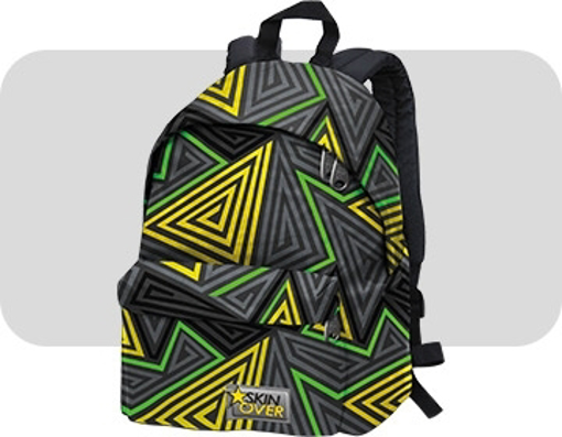 Picture of ZAINO AMERICANO SKIN OVER A FANTASIA GRIGIO VERDE GIALLO