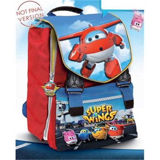 Immagine di ZAINO ESTENSIBILE SUPER WINGS CON OROLOGIO IN REGALO