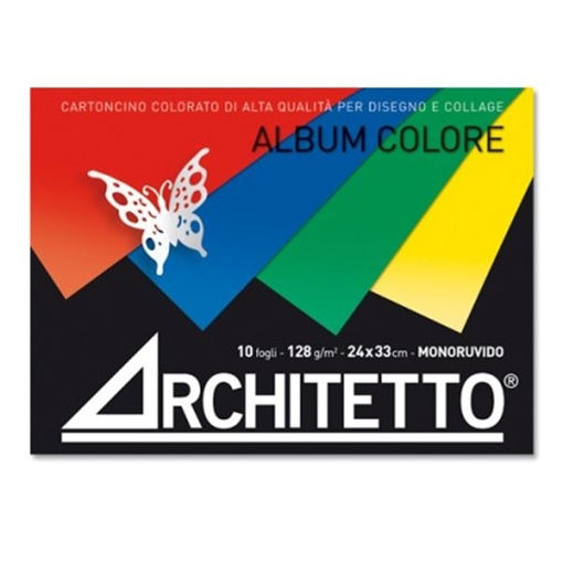 Immagine di ALBUM ARCHITETTO 24X33 CM 10FG 128G MONORUVIDO COLORATO