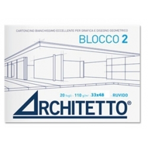 Immagine di ALBUM ARCHITETTO 24X33 CM 20FG 110GR RUVIDO