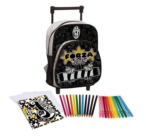 Immagine di ZAINO ASILO TROLLEY JUVENTUS C/COLORI E ALBUM