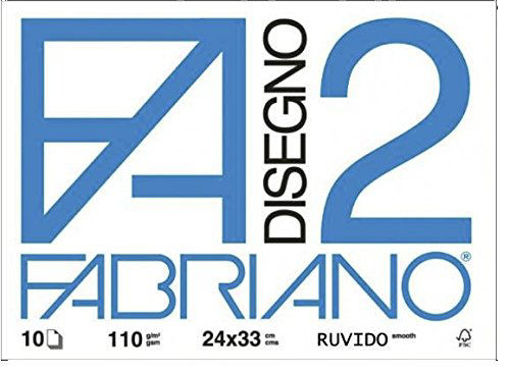 Picture of ALBUM FABRIANO 24X33 F2 RUVIDO 110 G/MQ 10 FOGLI